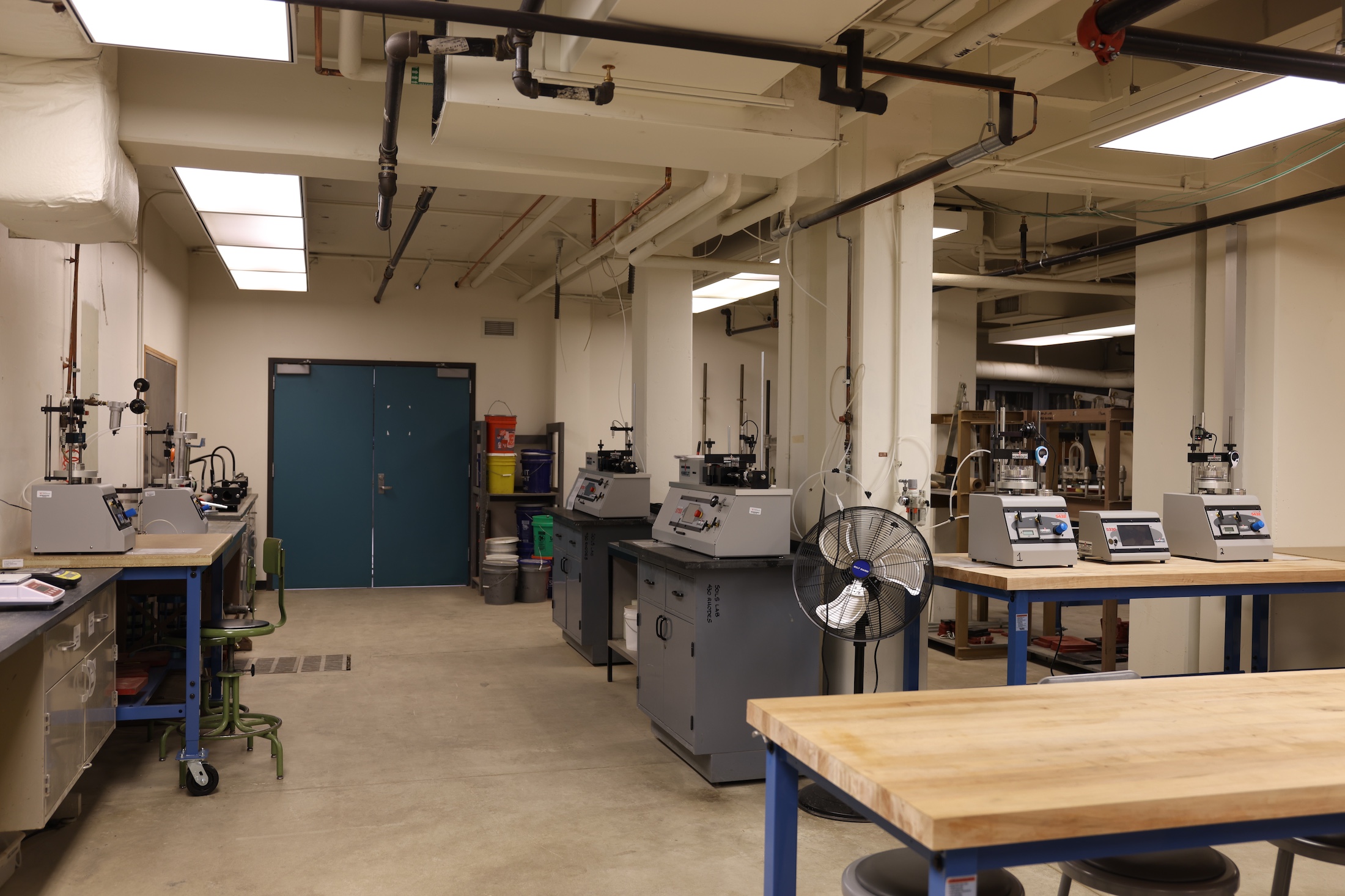 Soils Lab equipment view
