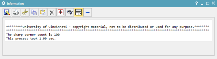 Sharp Corner Output Window
