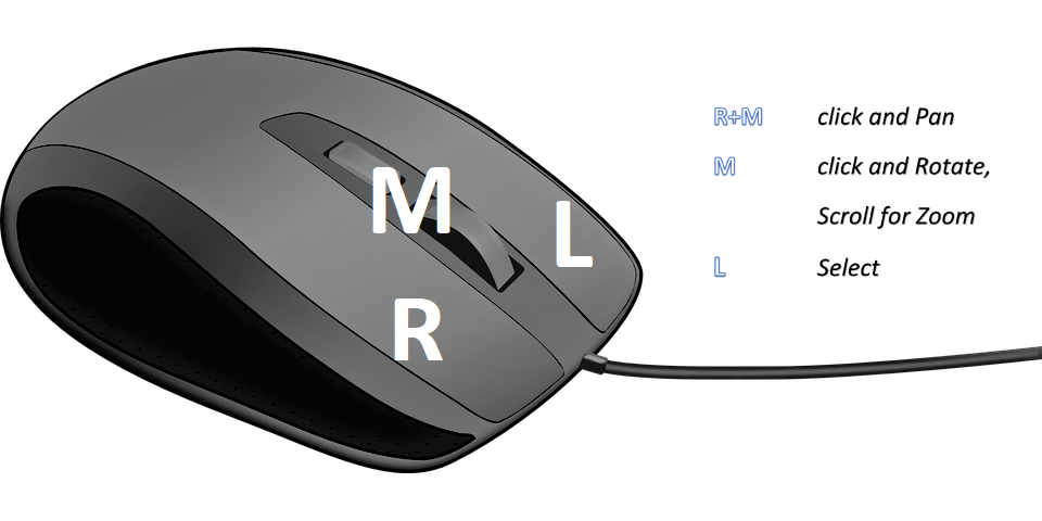 A computer mouse