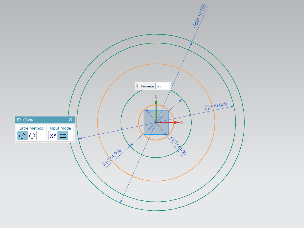 Concentric circles