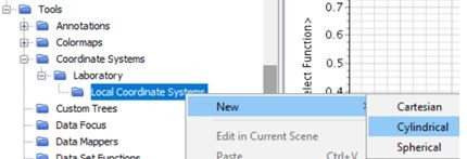Creating a new cylindrical coordinate system