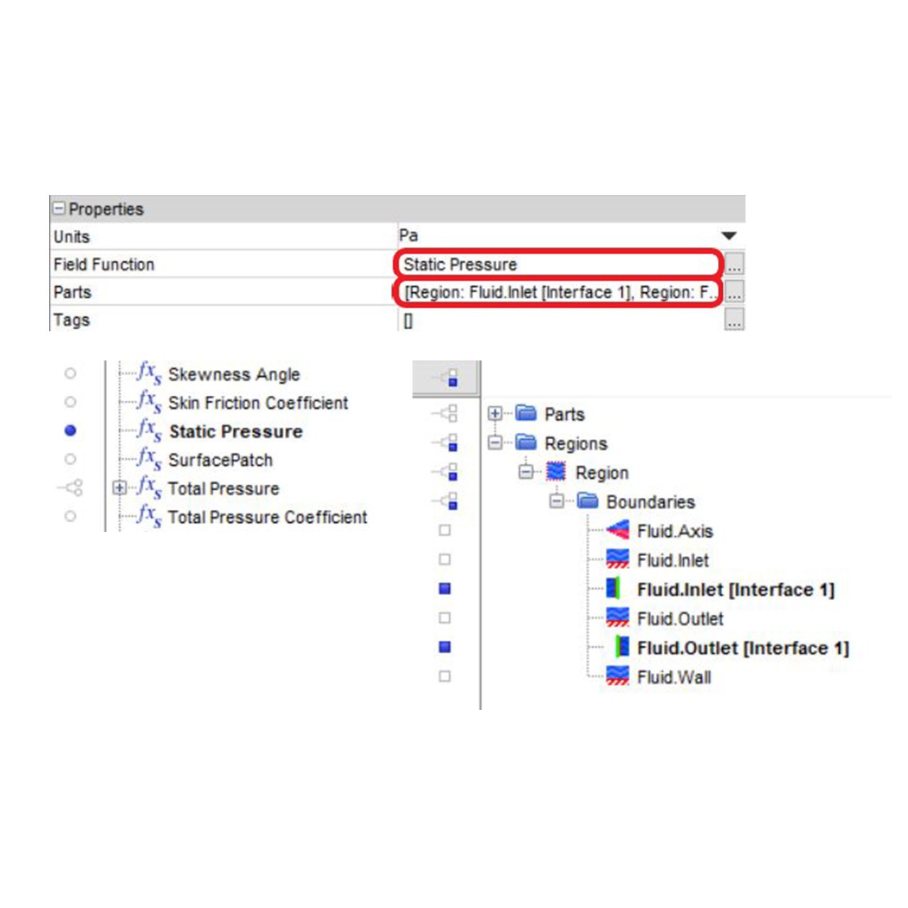 Create a report for average pressure