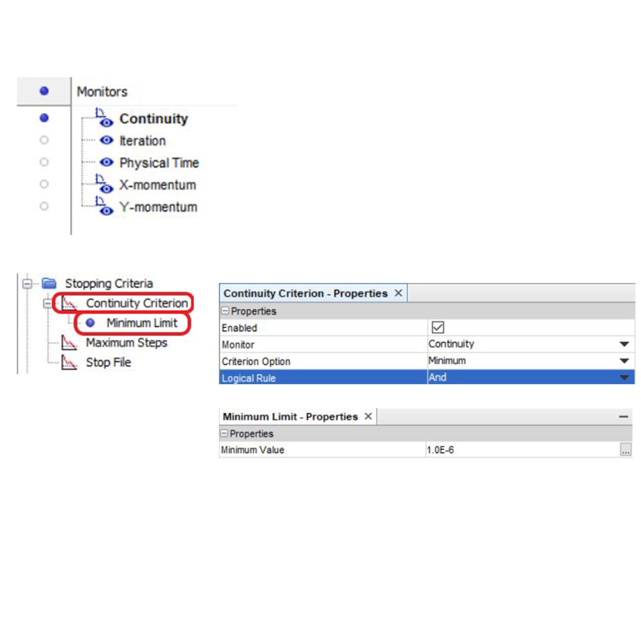 The minimum converging limit for continuity criteria
