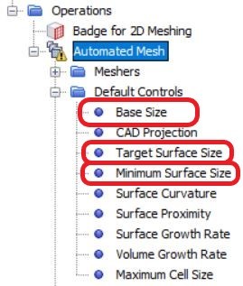 Change the base size of the mesh