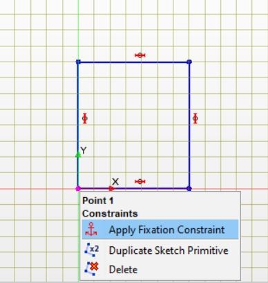 Draw a rectangle in the sketch