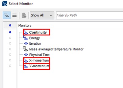 Figure 43 Create new converging criteria from monitor