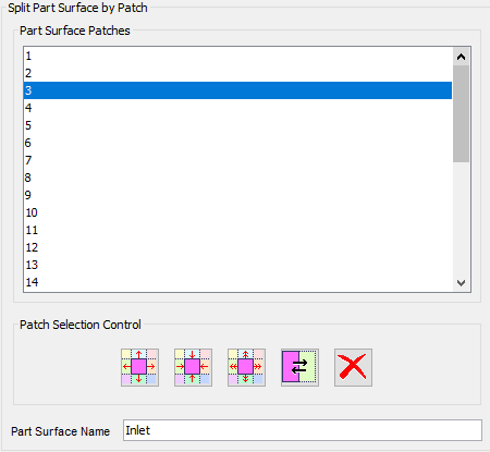 Setting up the boundary surfaces second step