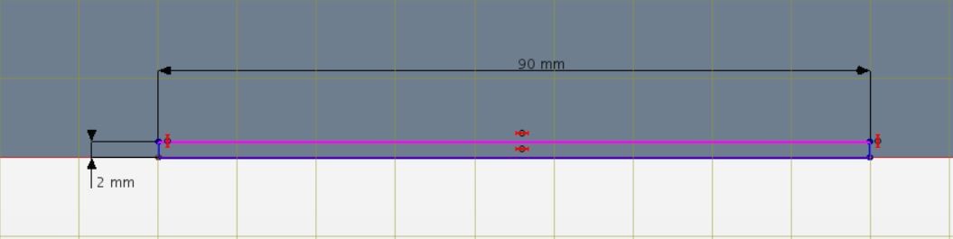 Draw a rectangle on the new sketch