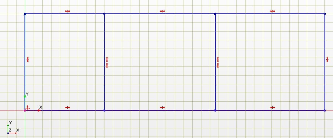 Sketch with three rectangles