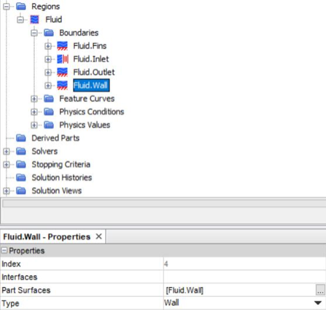 Fluid wall selection