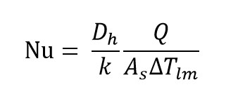 Nusselt number formula