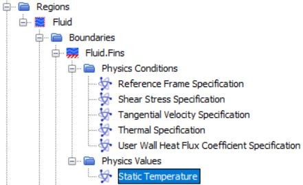 Wall temperature setting